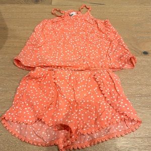 Super cute tank and short set. Like new